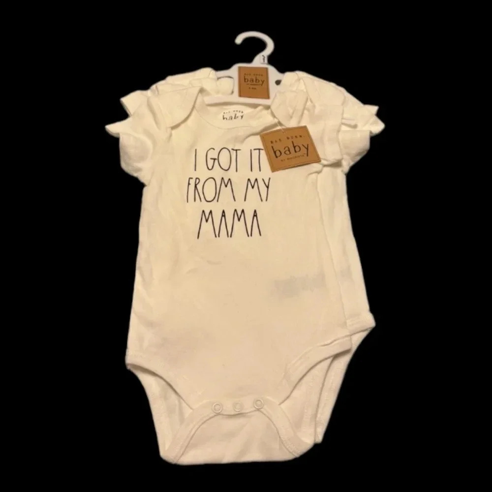 Rae  Dunn one piece baby set